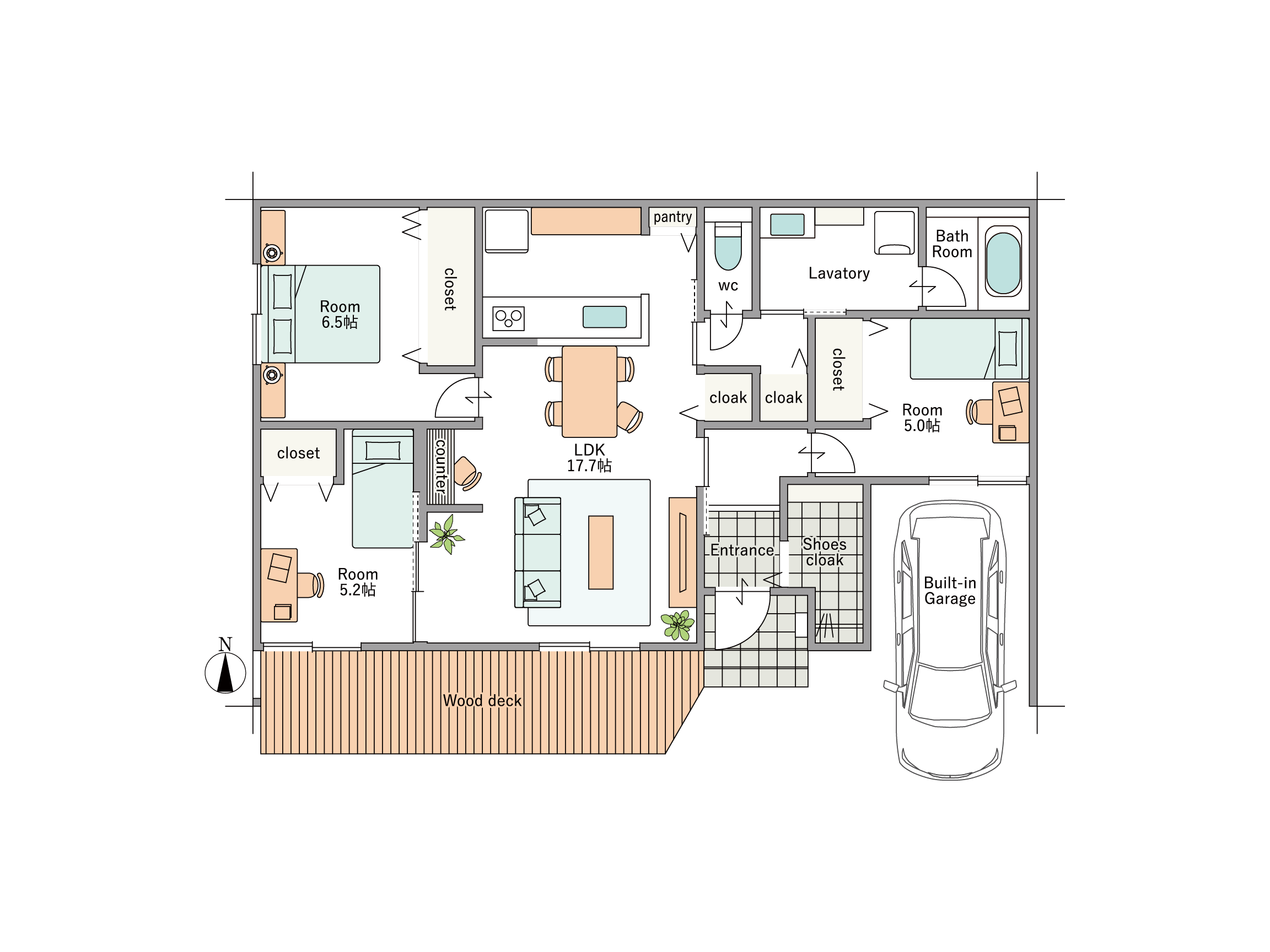 27坪プランの間取り