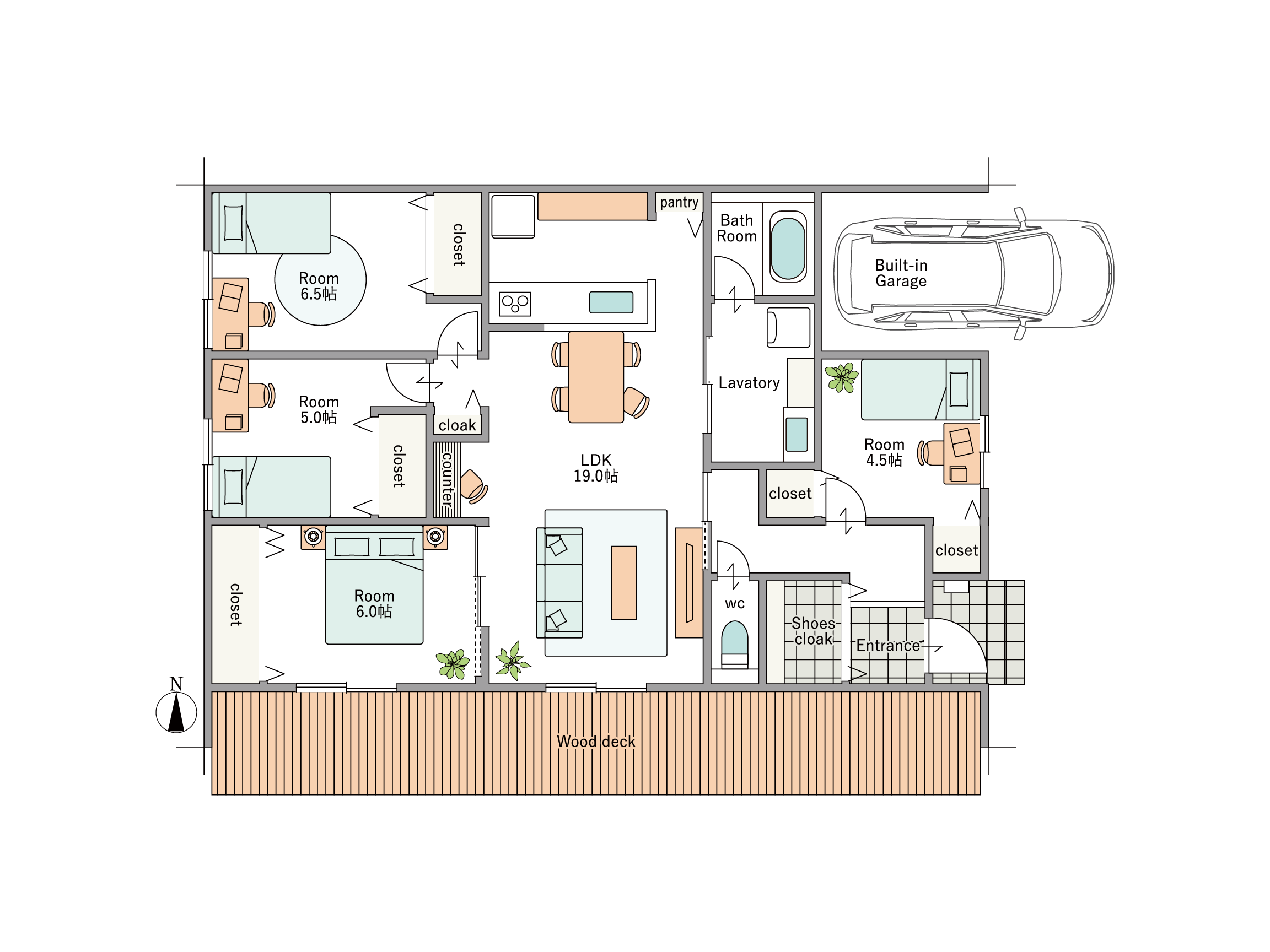 30坪プランの間取り